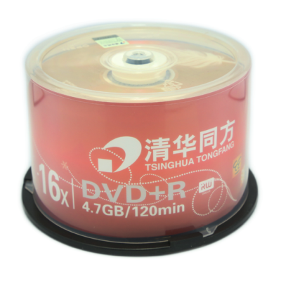 清华同方 DVD光盘 刻录碟片 DVD+R 4.7G 办公耗材 50片/筒 DVD+R 4.7G